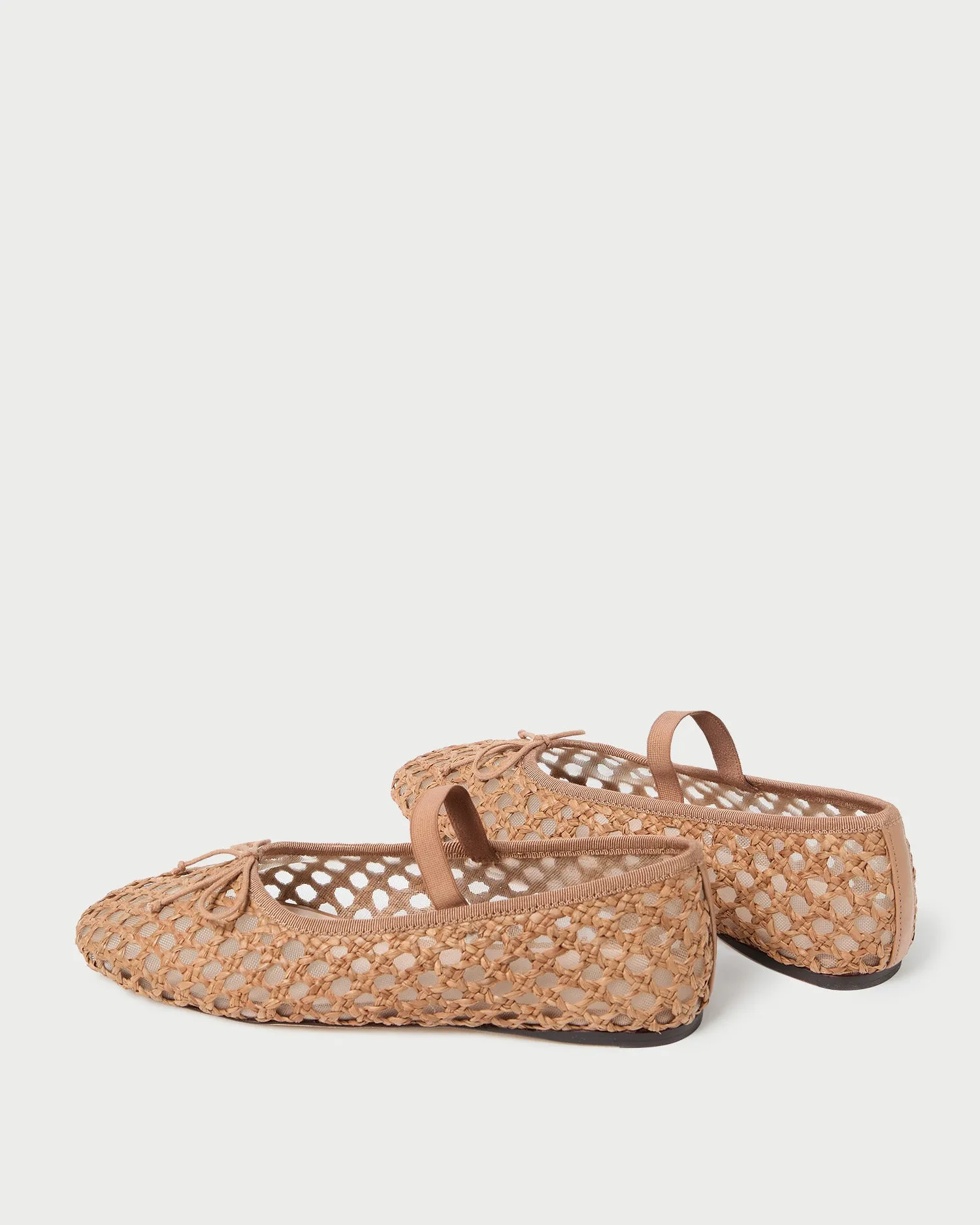 Leonie Brown Crochet Ballet Flat