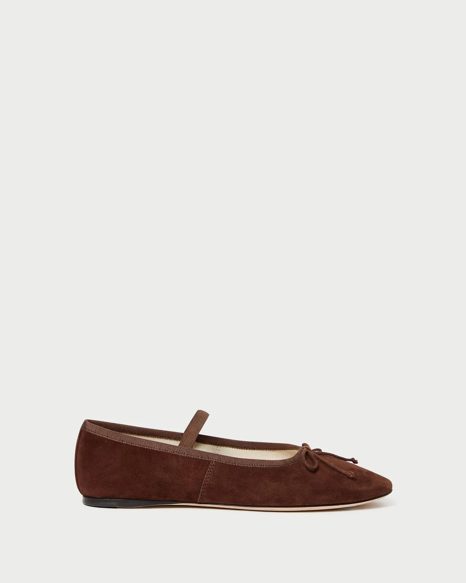 Leonie Espresso Suede Ballet Flat