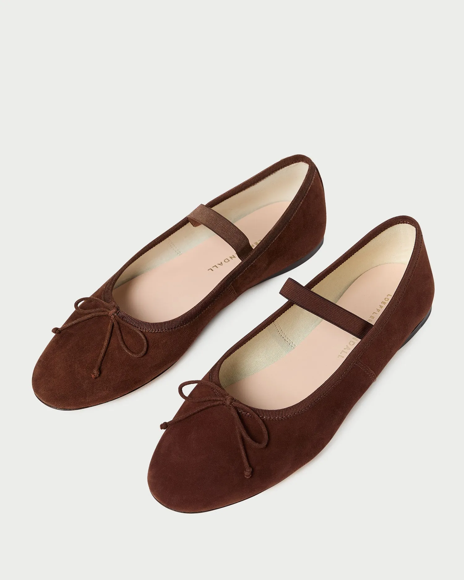 Leonie Espresso Suede Ballet Flat