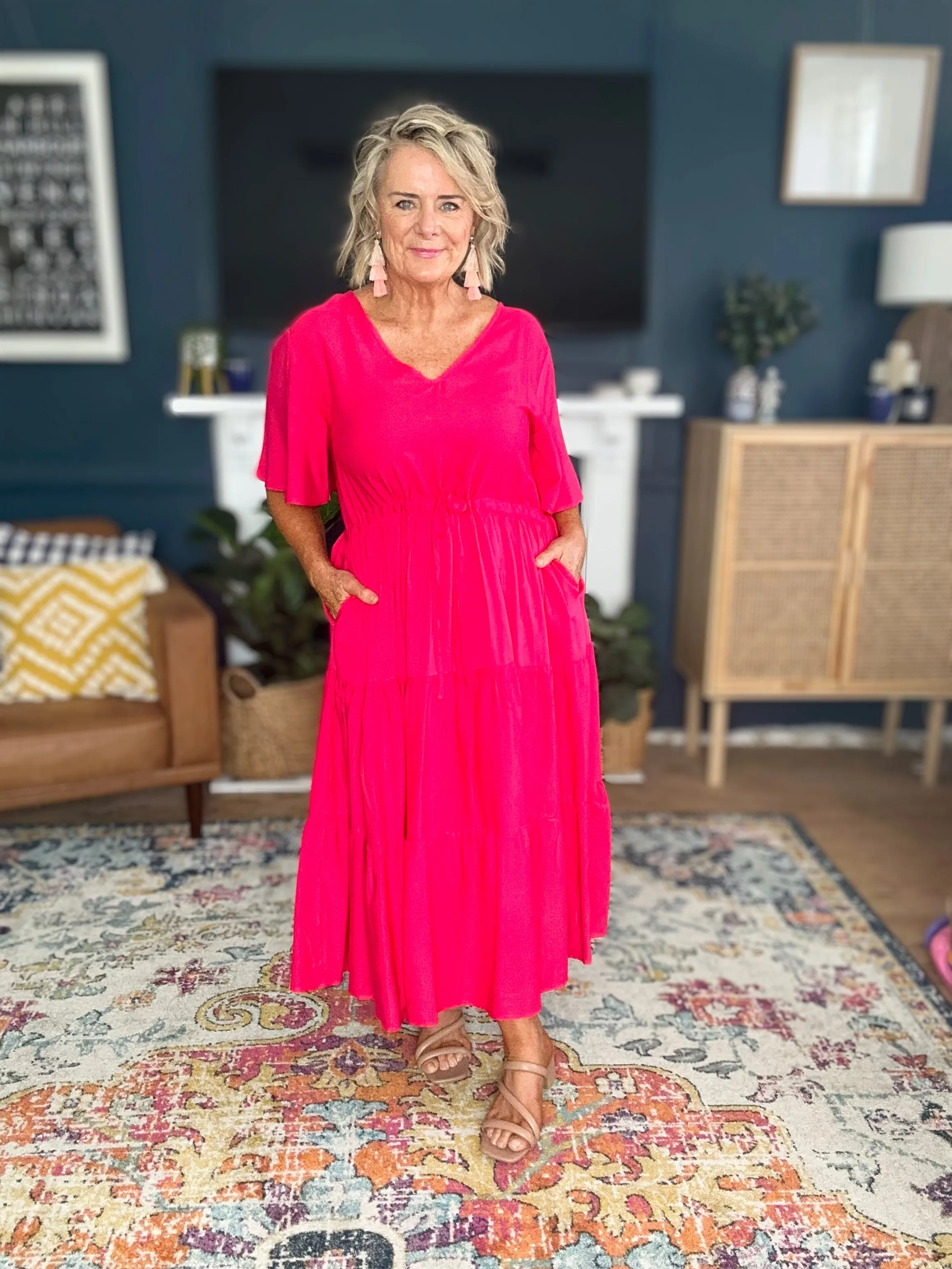 Lili Dress | Flame Red | FINAL SALE