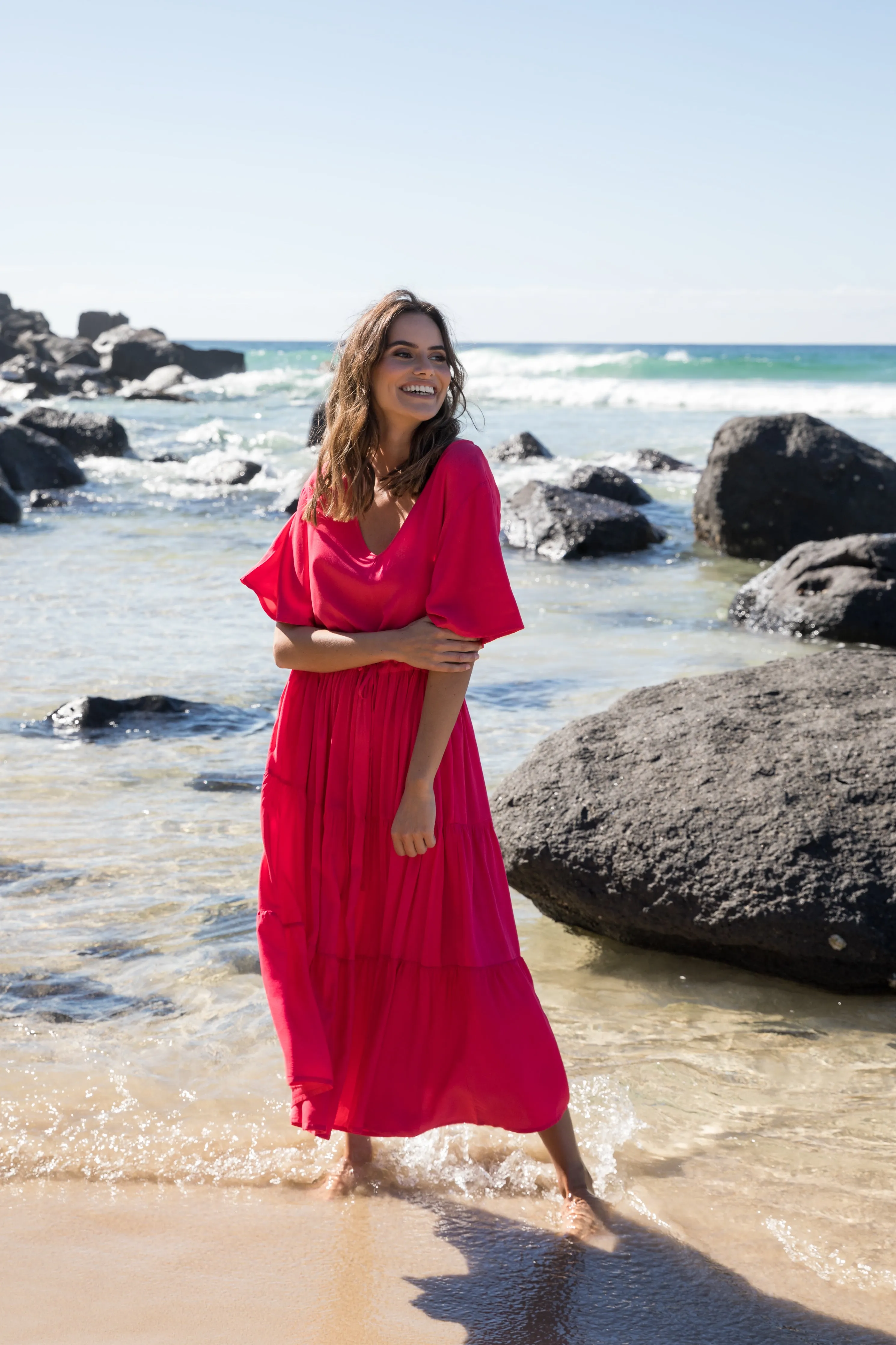 Lili Dress | Flame Red | FINAL SALE