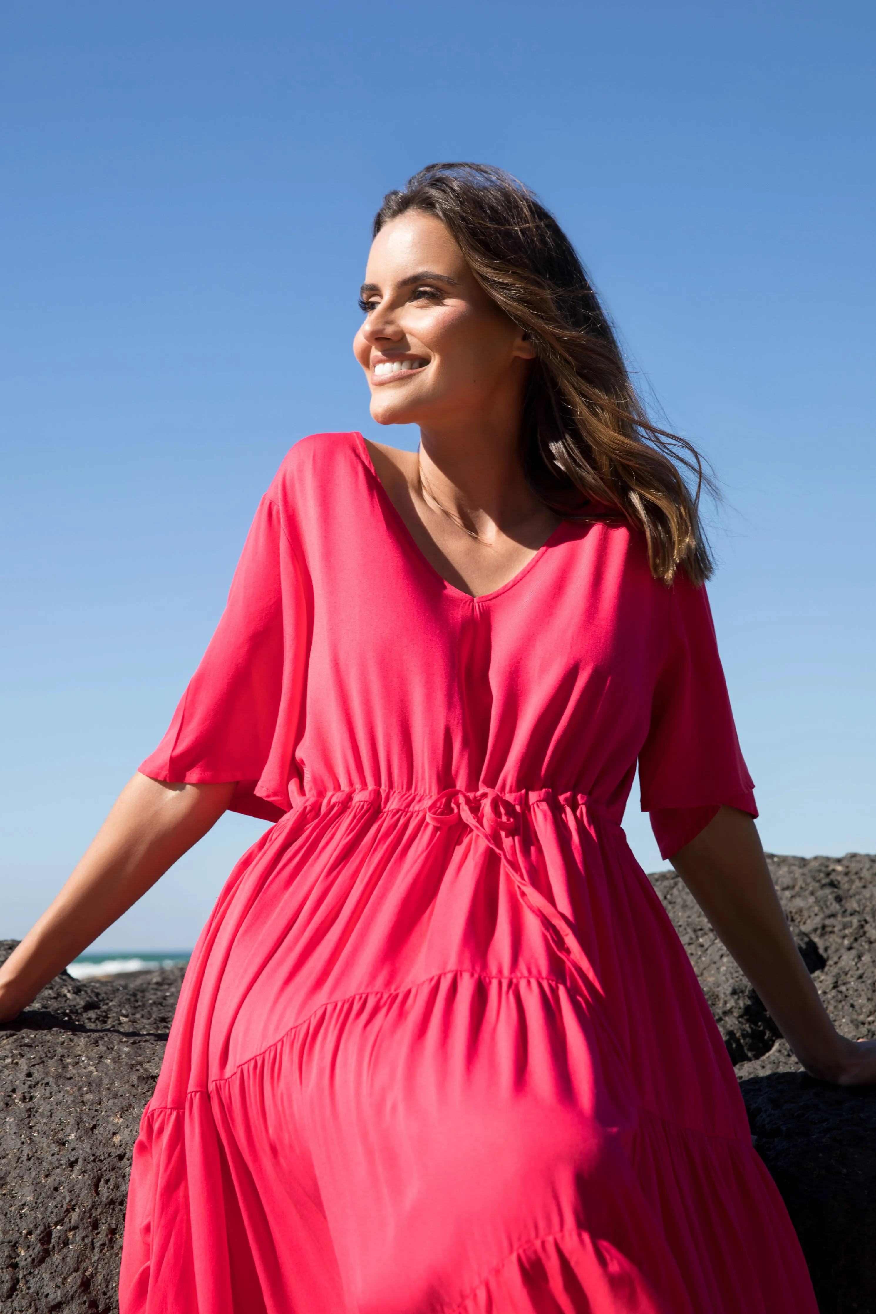 Lili Dress | Flame Red | FINAL SALE