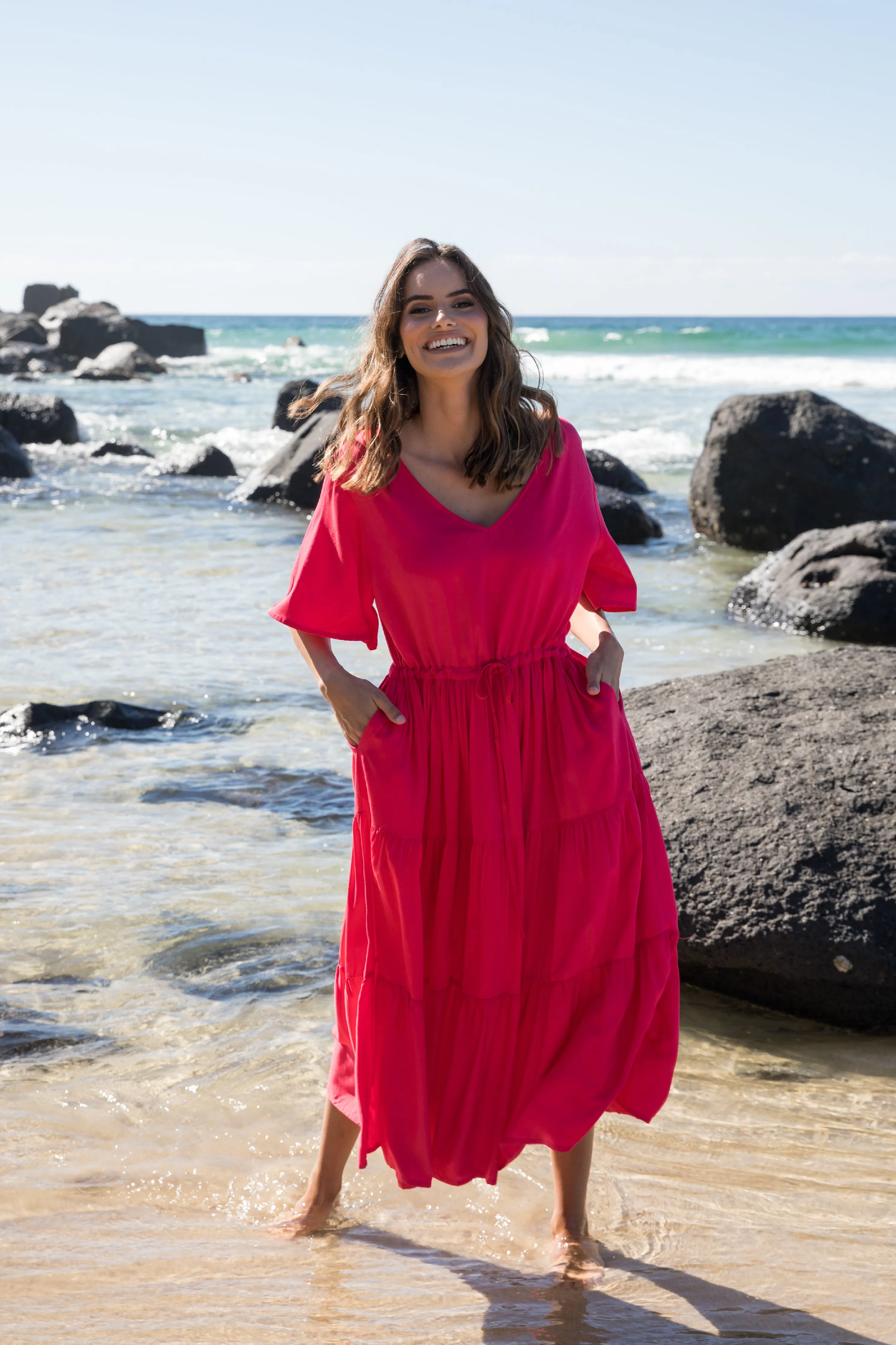 Lili Dress | Flame Red | FINAL SALE