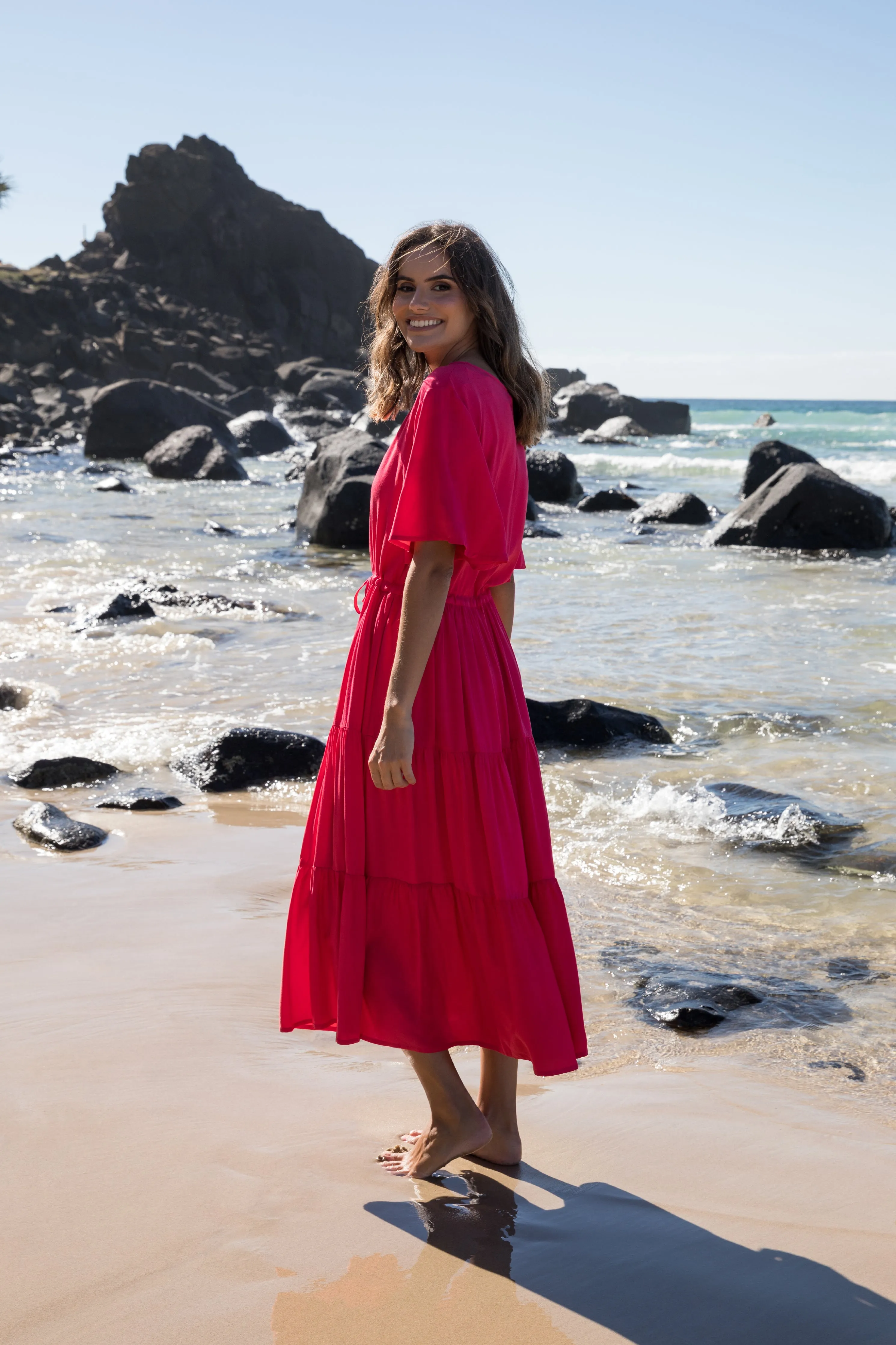 Lili Dress | Flame Red | FINAL SALE