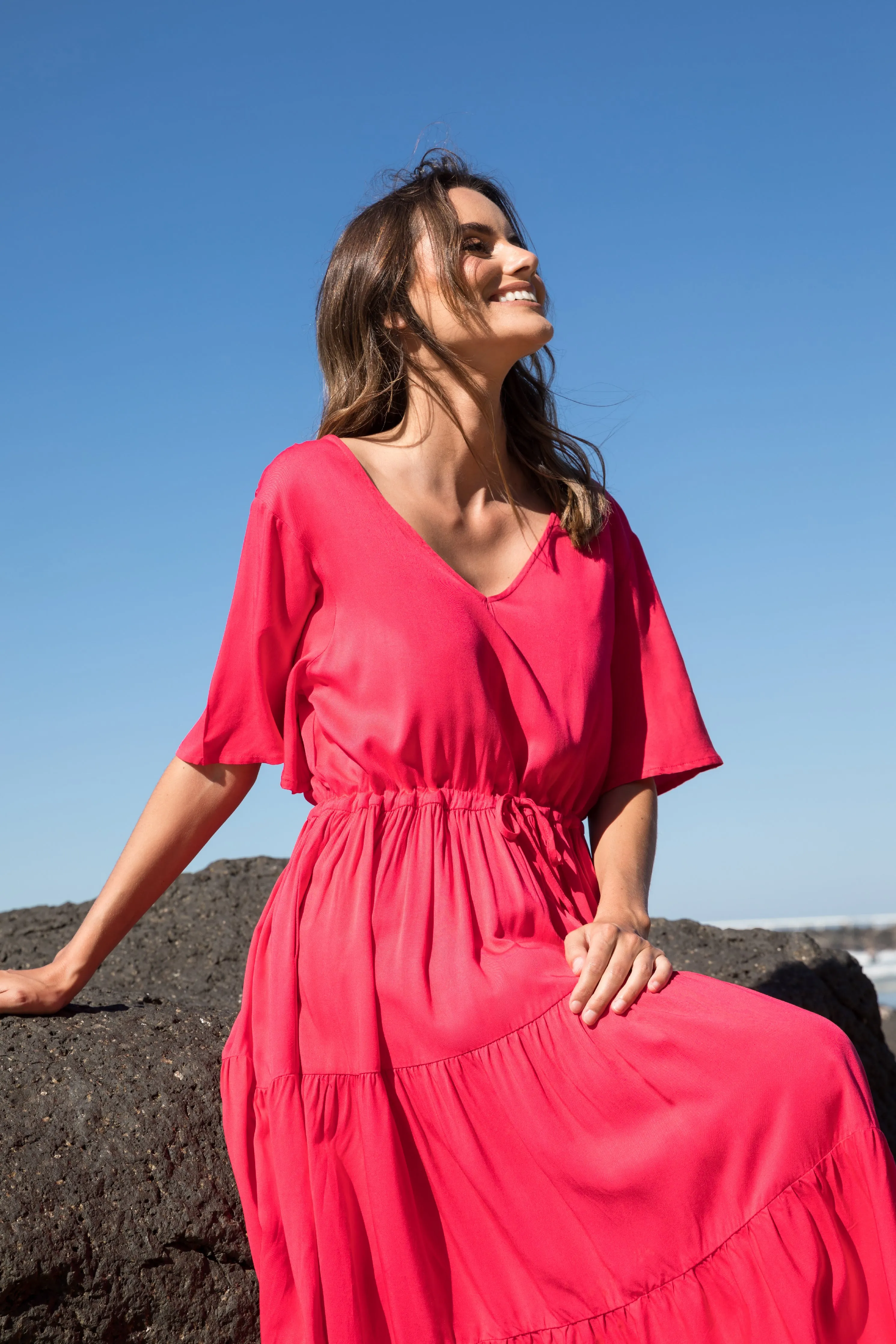 Lili Dress | Flame Red | FINAL SALE