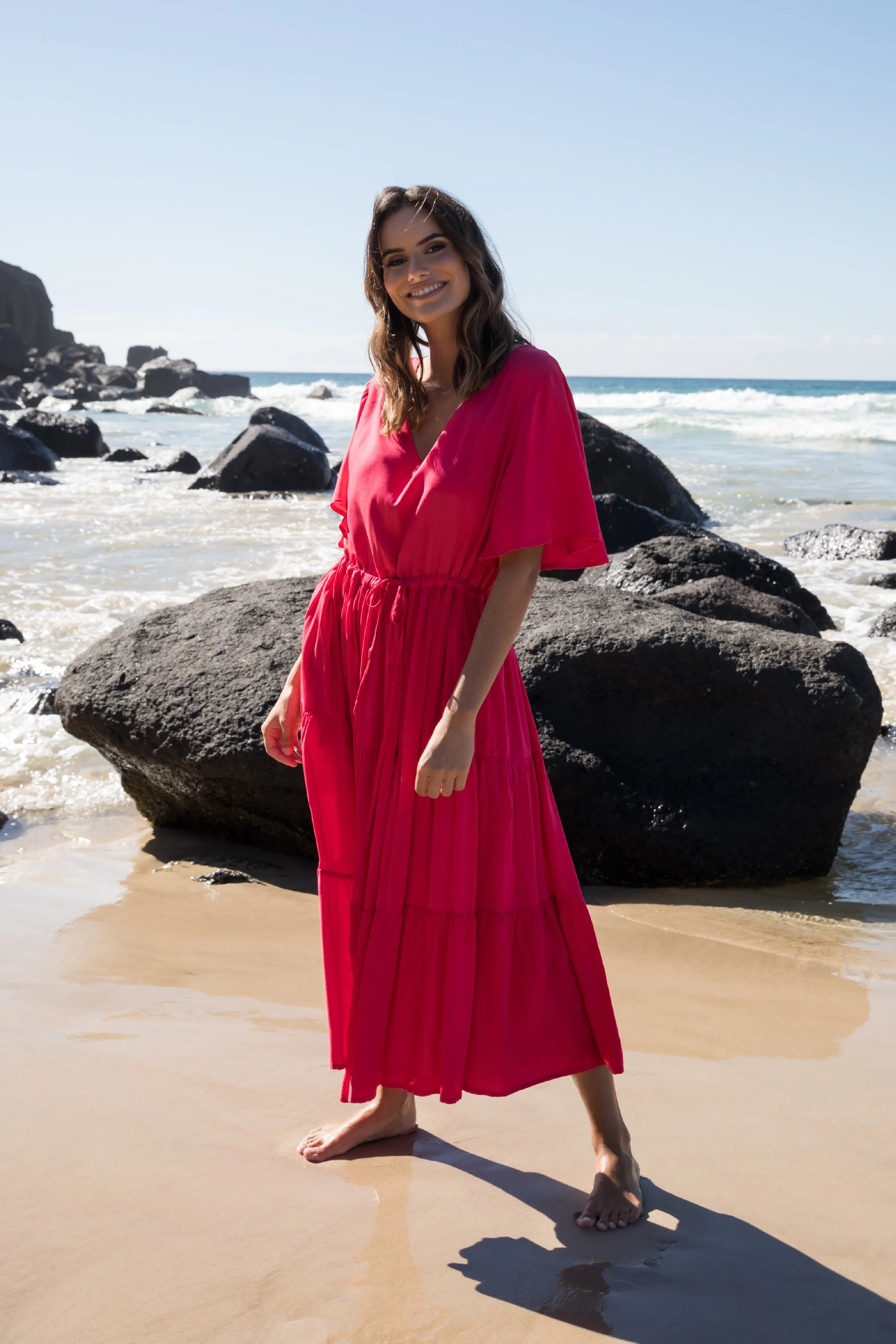 Lili Dress | Flame Red | FINAL SALE