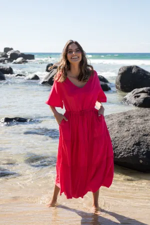 Lili Dress | Flame Red | FINAL SALE