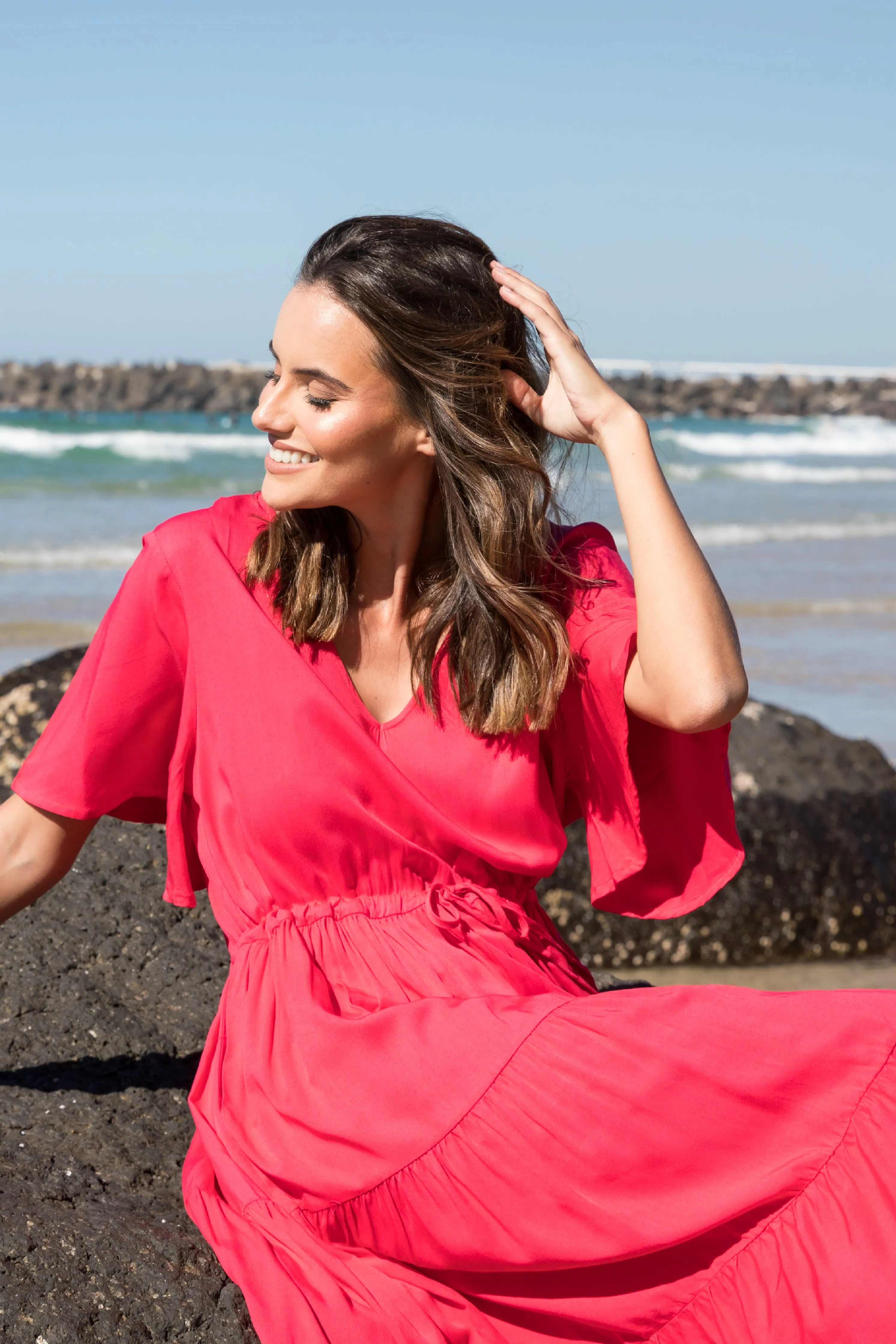 Lili Dress | Flame Red | FINAL SALE