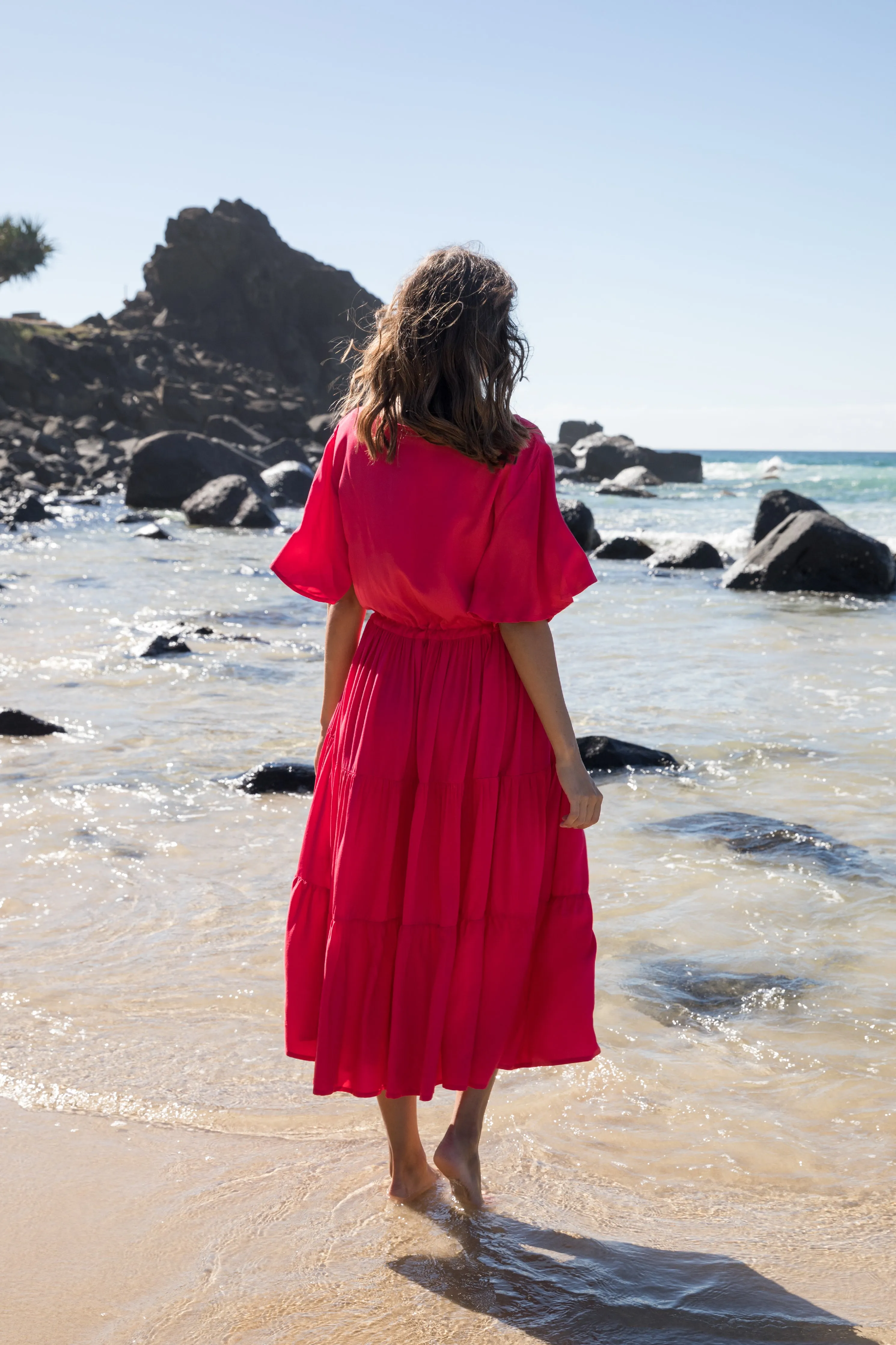 Lili Dress | Flame Red | FINAL SALE
