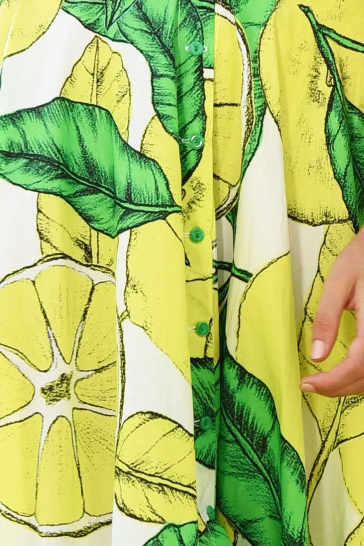 Long Heart Skirt in Lemons