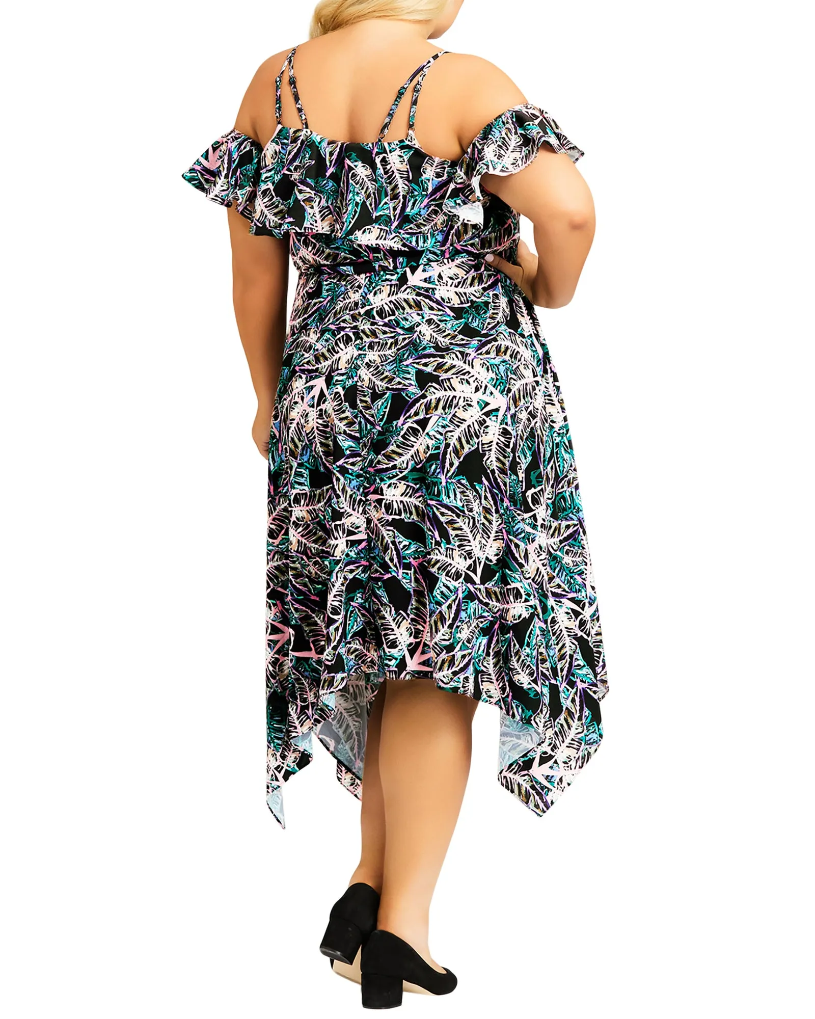 Margo Handkerchief Hem Dress | Kelly Green