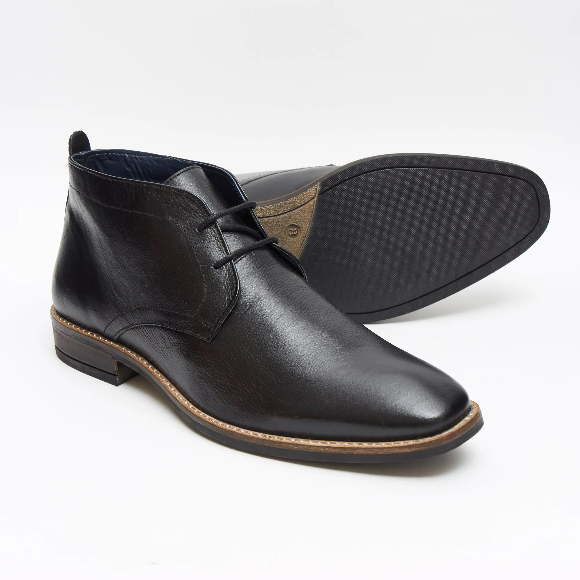 Mens Leather Ankle Boots - 13219