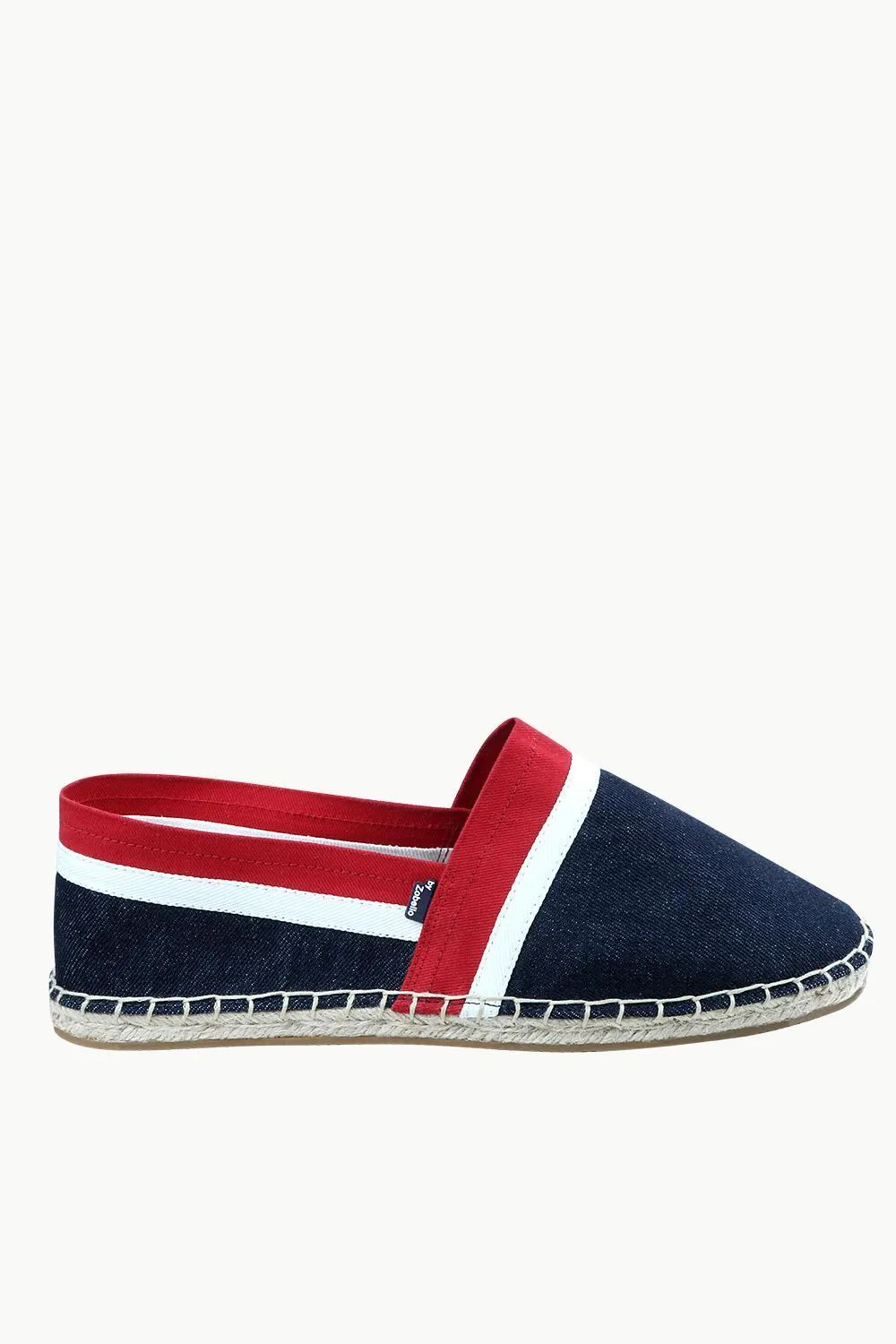 Men's Navy Cut N' Sew Denim Espadrilles