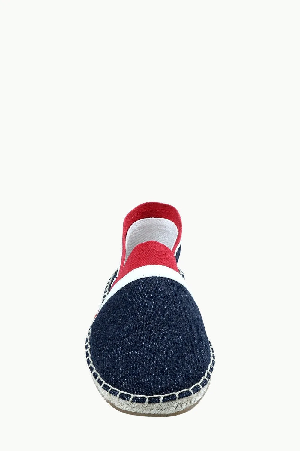 Men's Navy Cut N' Sew Denim Espadrilles