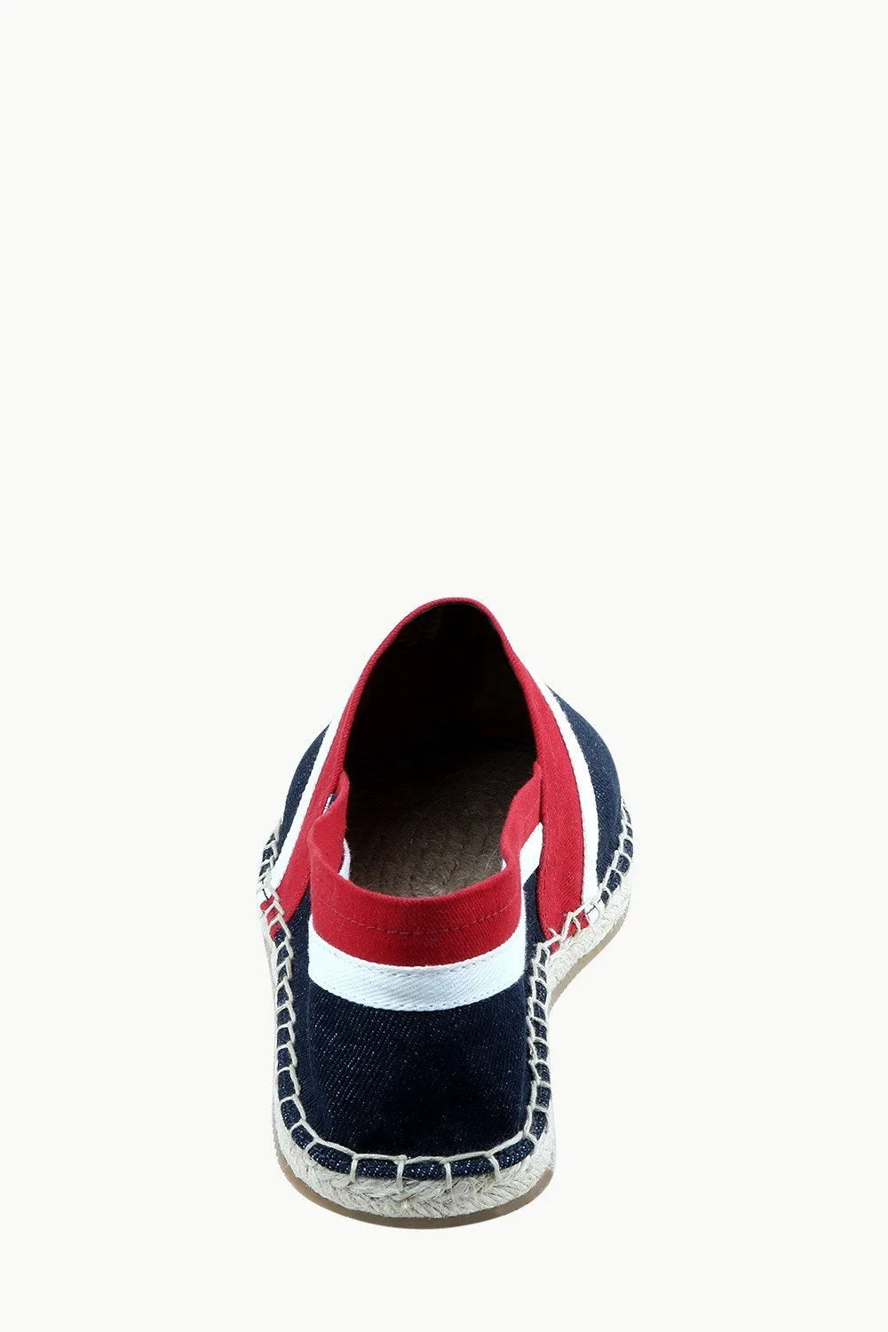 Men's Navy Cut N' Sew Denim Espadrilles