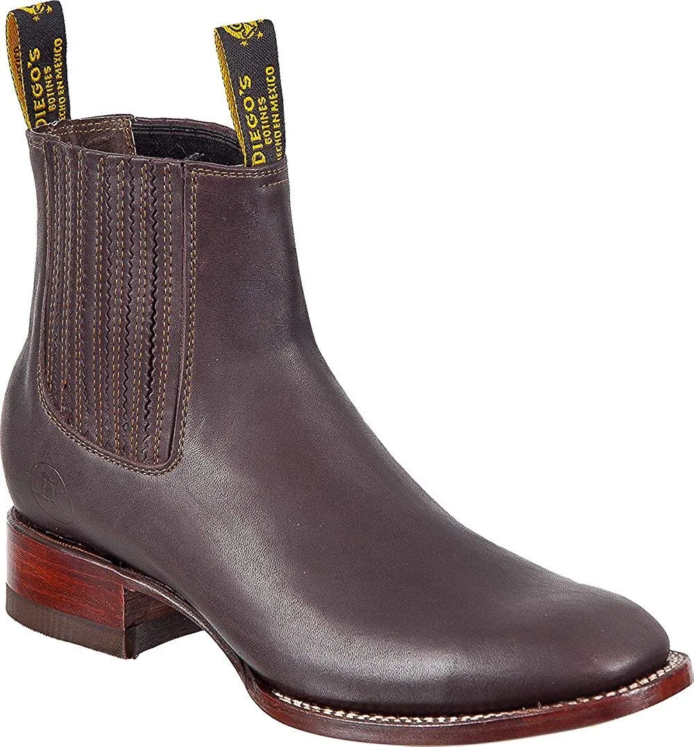 Men's Short Ankle Leather Boots