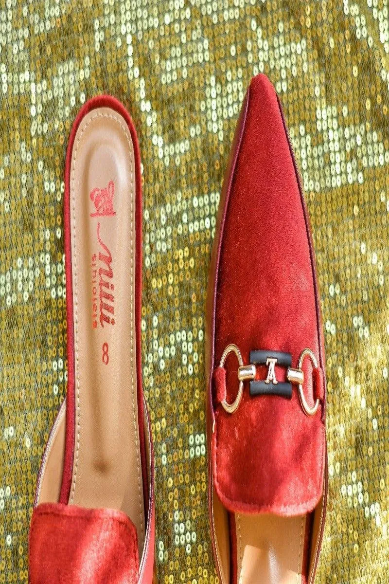 Milli Shoes - Mule - Red - 7033