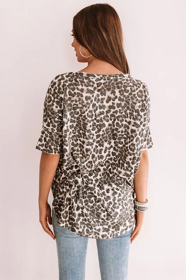 Mochas In Manhattan Leopard Tee