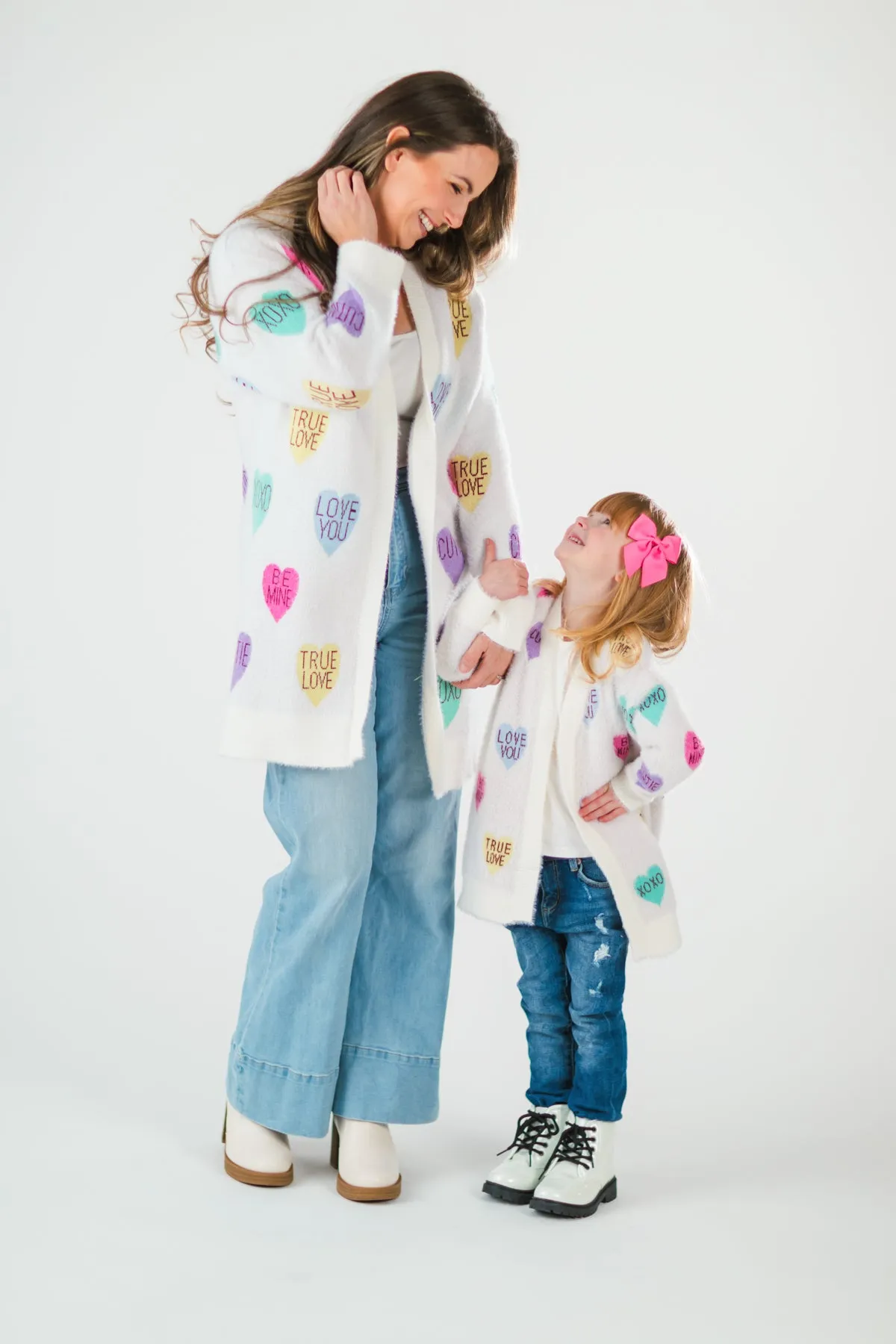 Mom & Me - Candy Hearts Cardigan