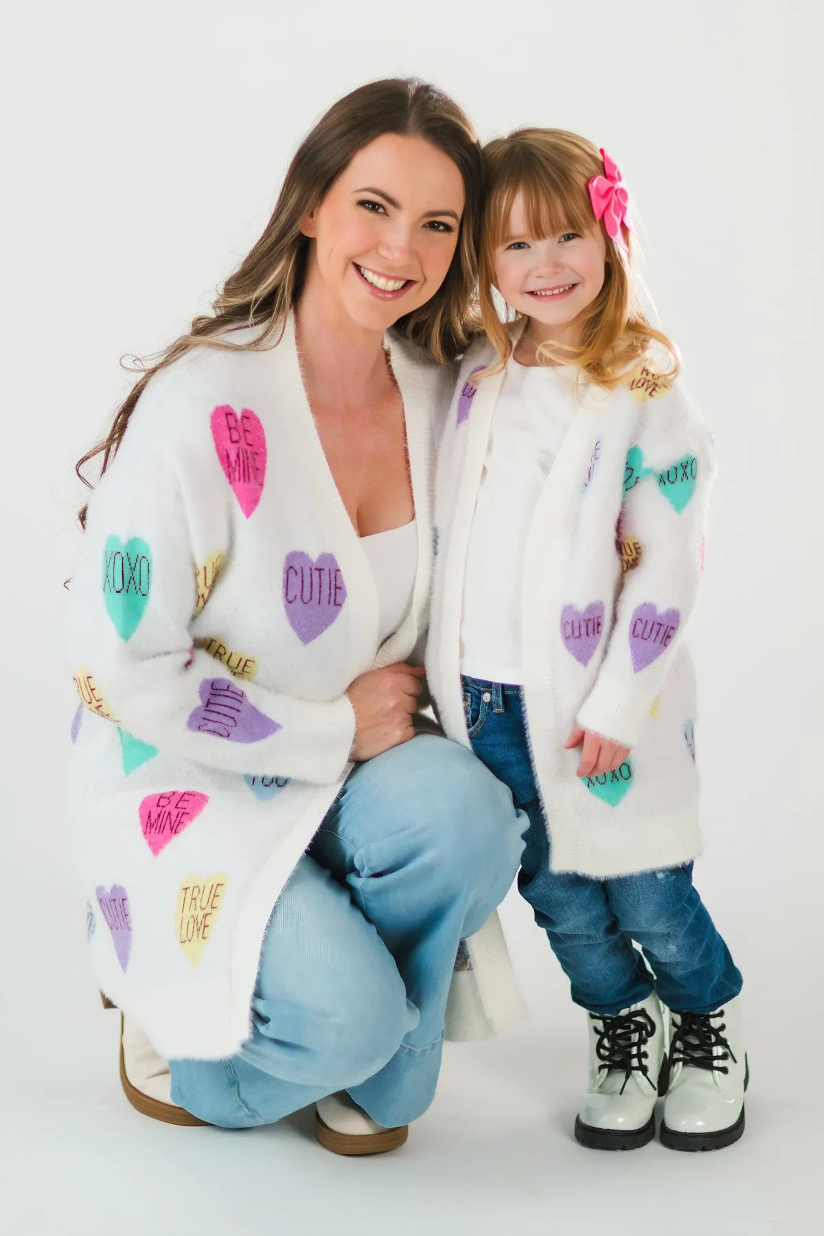 Mom & Me - Candy Hearts Cardigan
