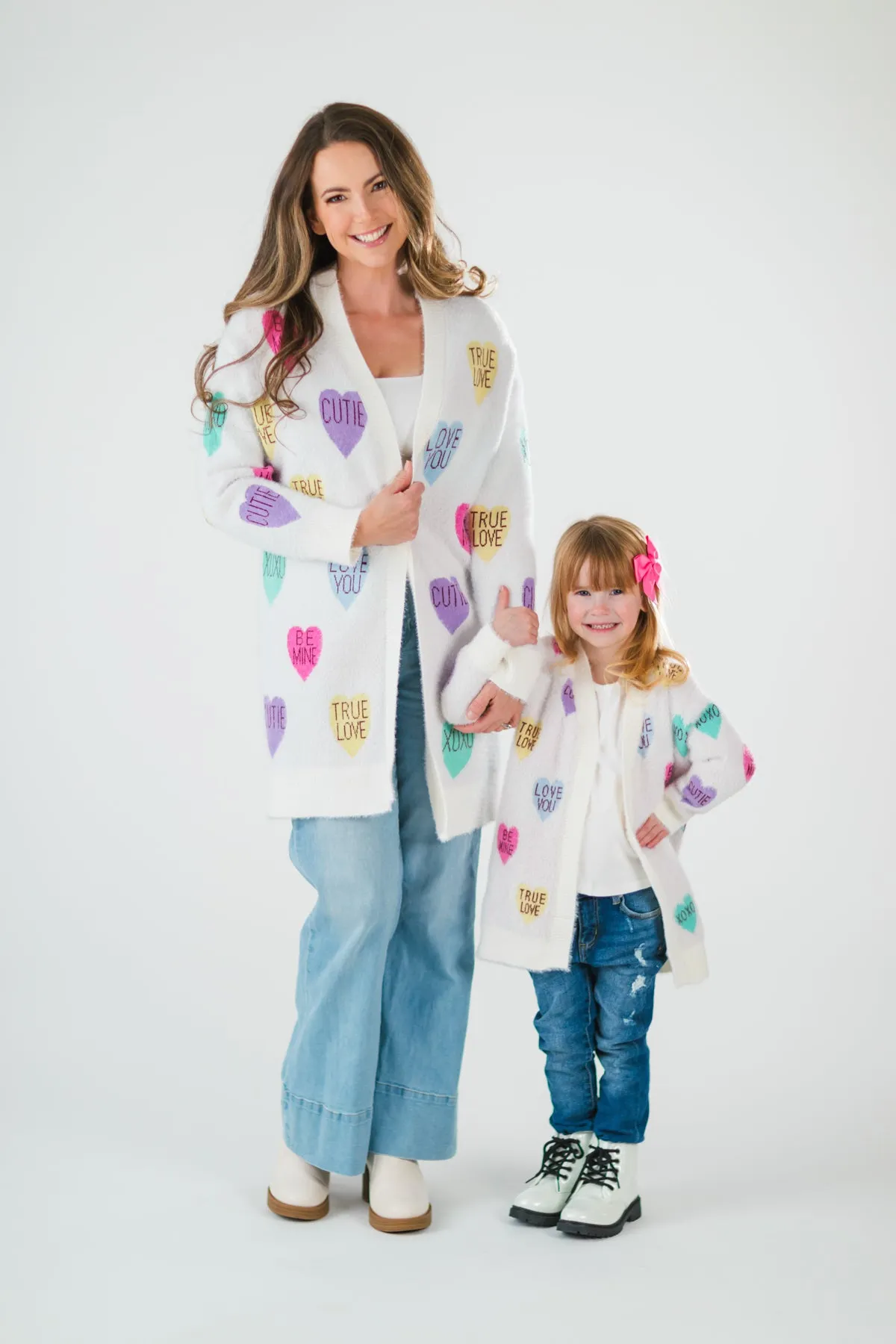 Mom & Me - Candy Hearts Cardigan