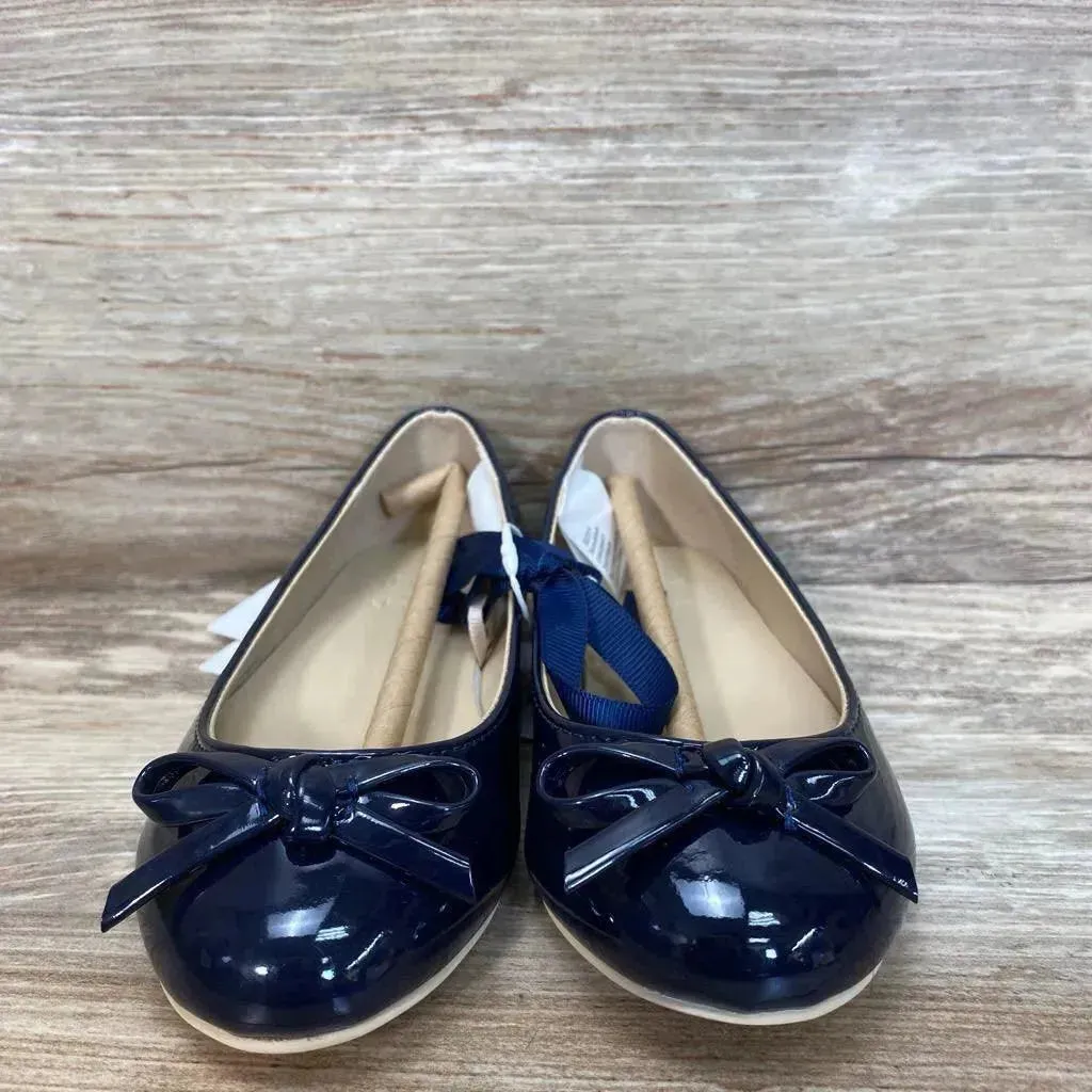 NEW Janie & Jack Patent Bow Ballet Flats sz 9c