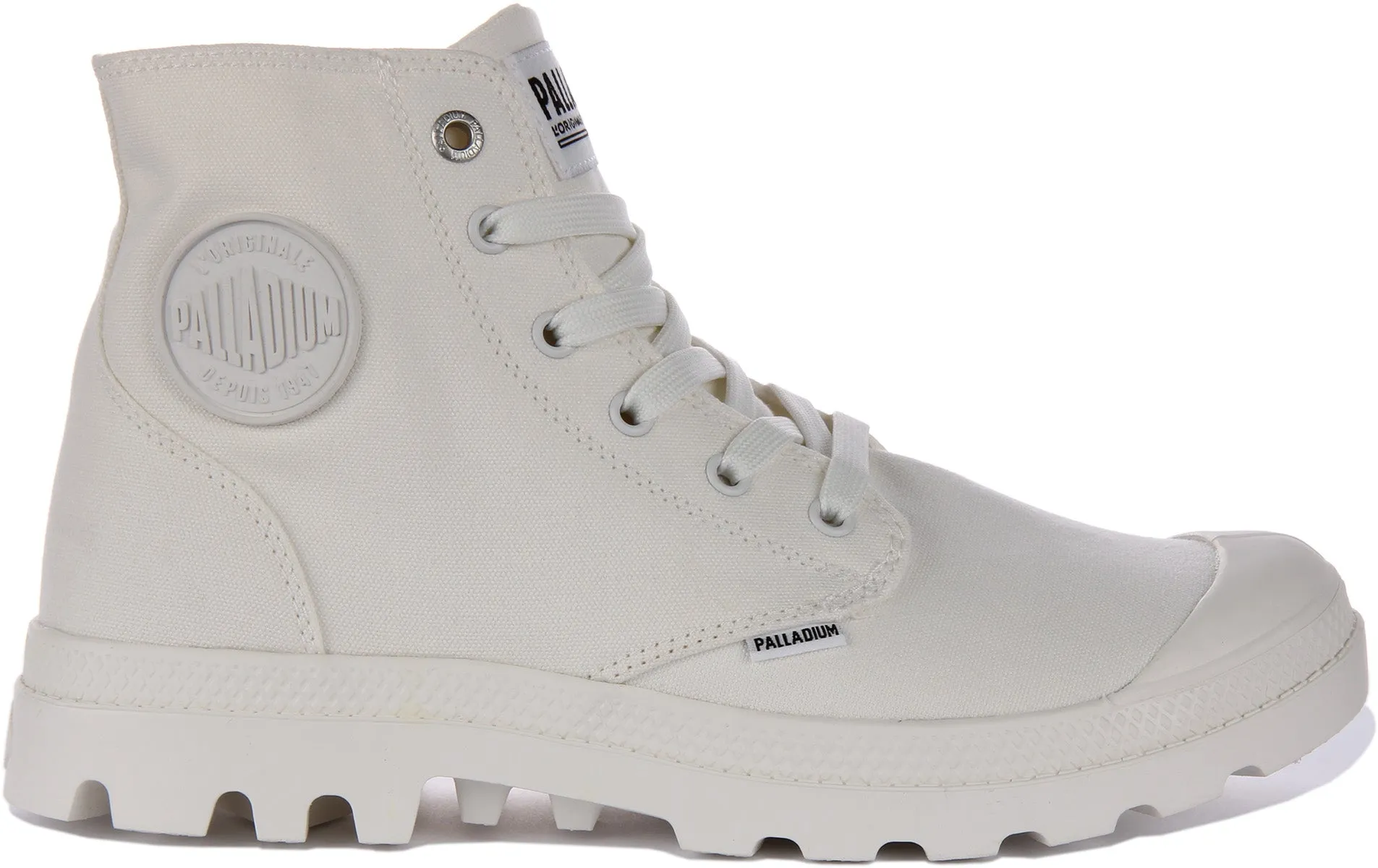 Palladium Mono Chrome In White Canvas