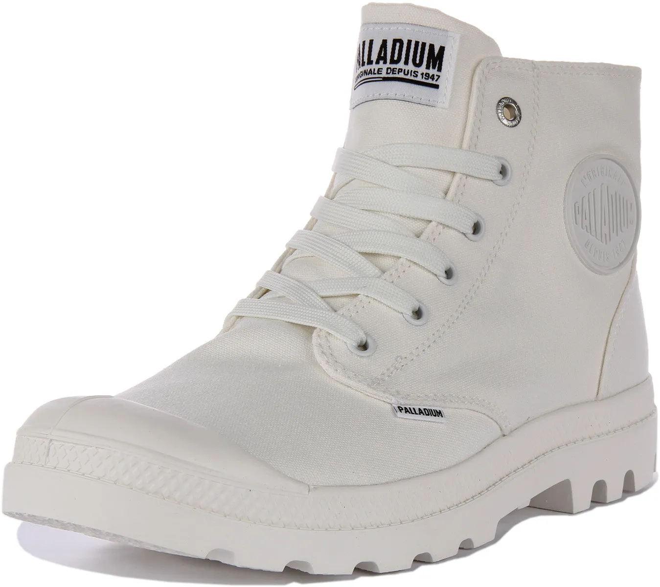 Palladium Mono Chrome In White Canvas