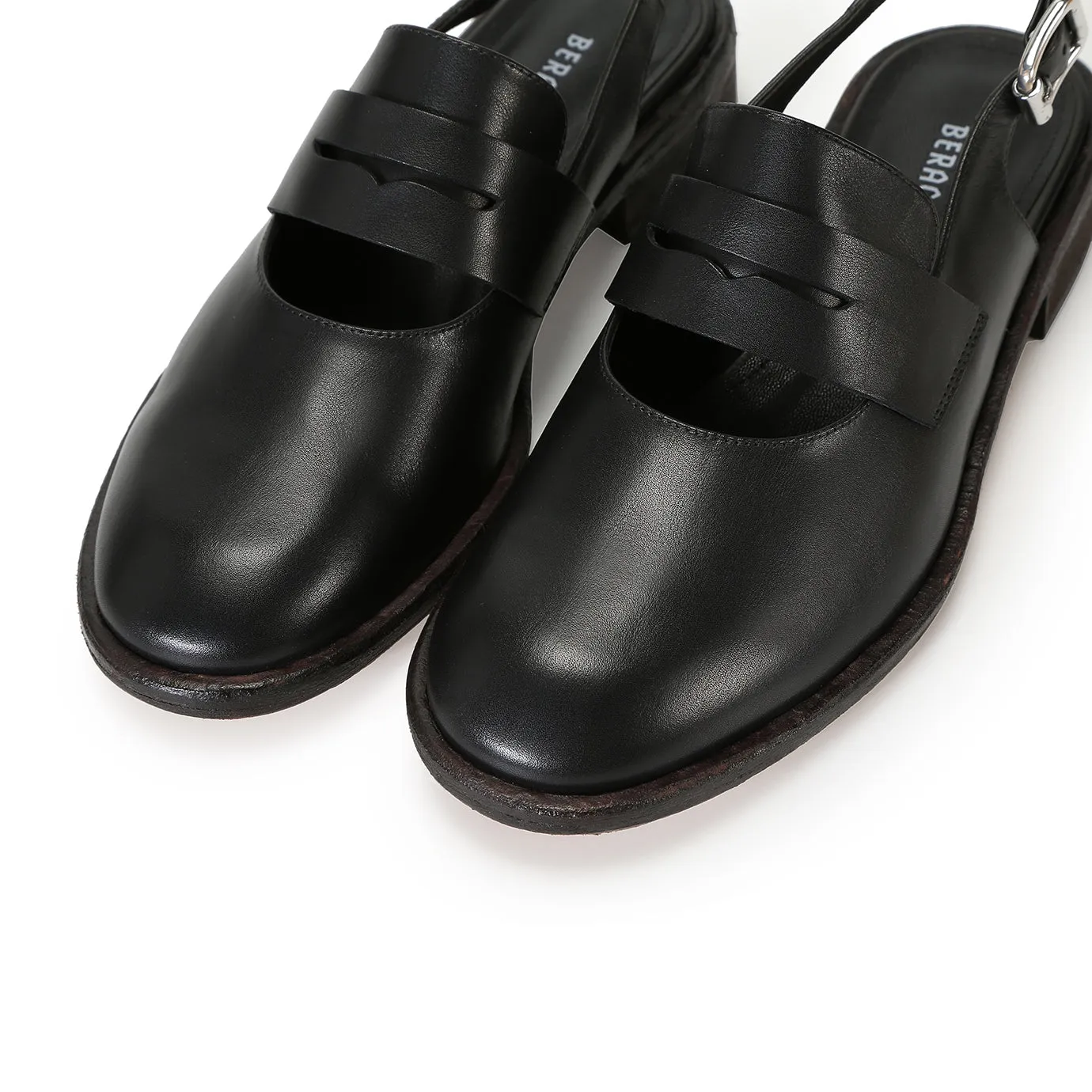 Penny Moccasins Sandales - Noir