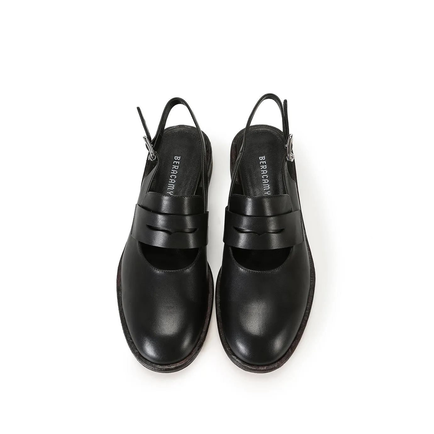 Penny Moccasins Sandales - Noir