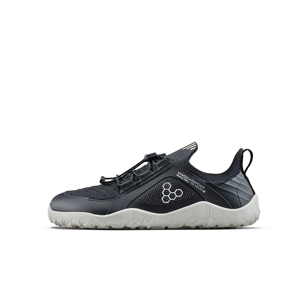 [PRE-ORDER] Vivobarefoot Primus Trail Knit FG Juniors Obsidian (ETA. LATE MARCH)