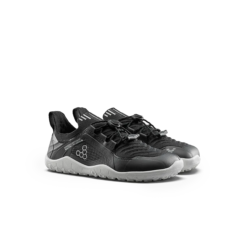 [PRE-ORDER] Vivobarefoot Primus Trail Knit FG Preschool Obsidian (ETA. LATE MARCH)