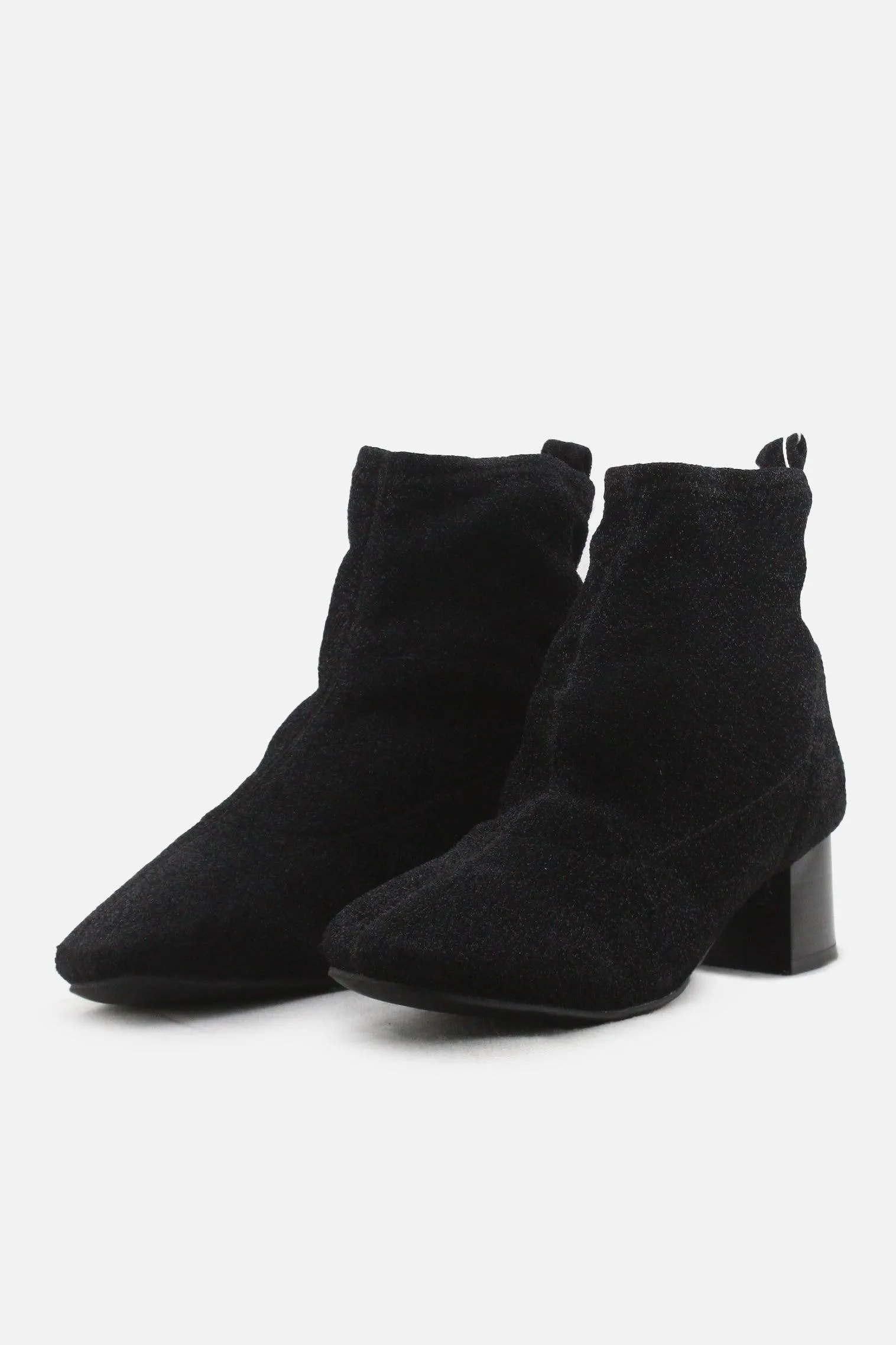 Primark Block Heels Sock Boots | Textile
