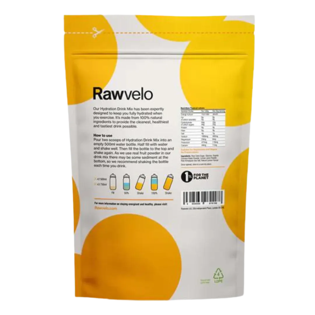 Rawvelo - Hydration Drink Mix Powder Bag -  Lemon