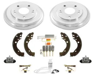 Rear Drums Brake Shoes Cylinders Spring 9pc Kit for Honda Civic 2006-2011 DX LX
