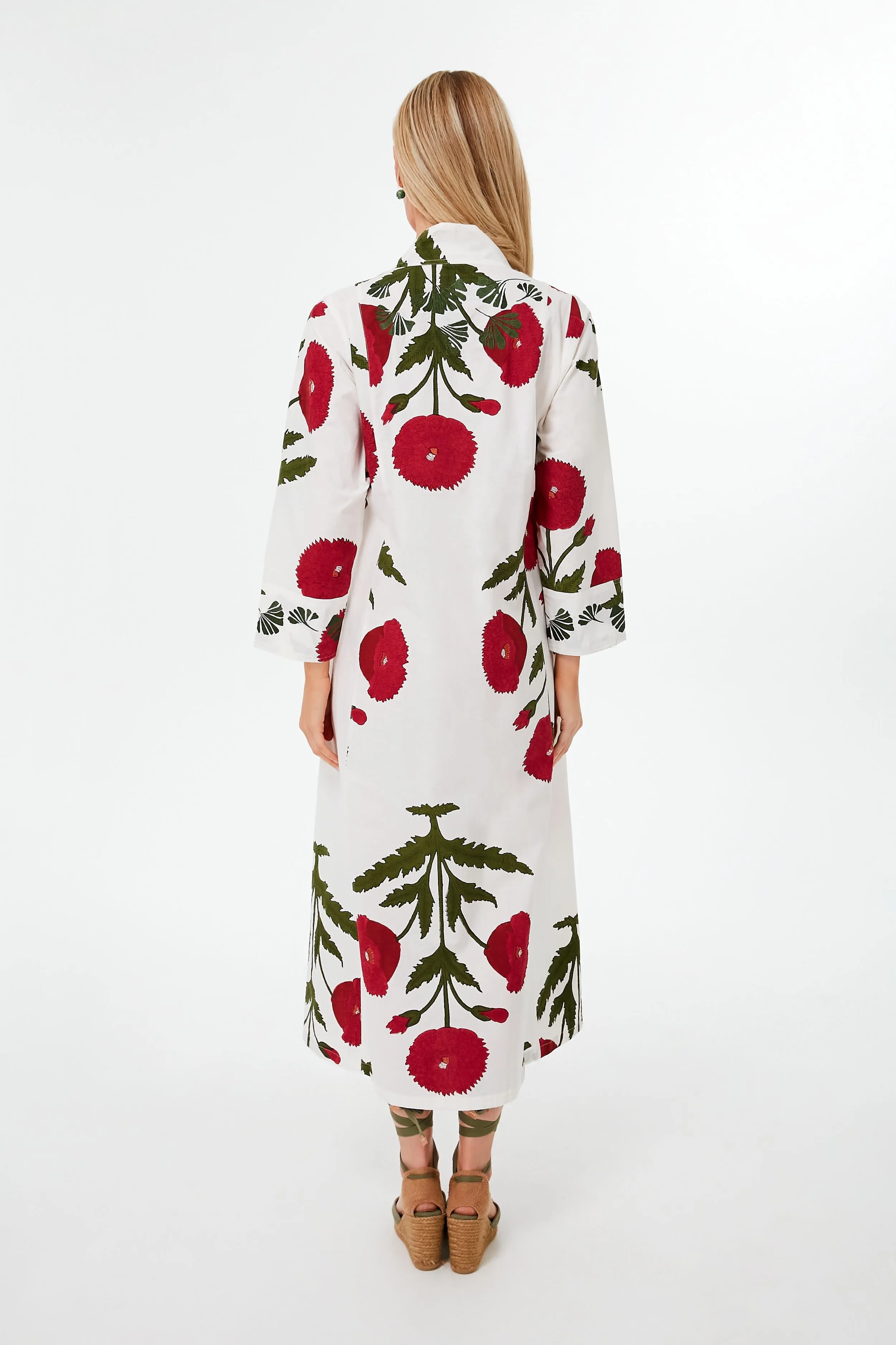 Red Poppy Krait Kaftan