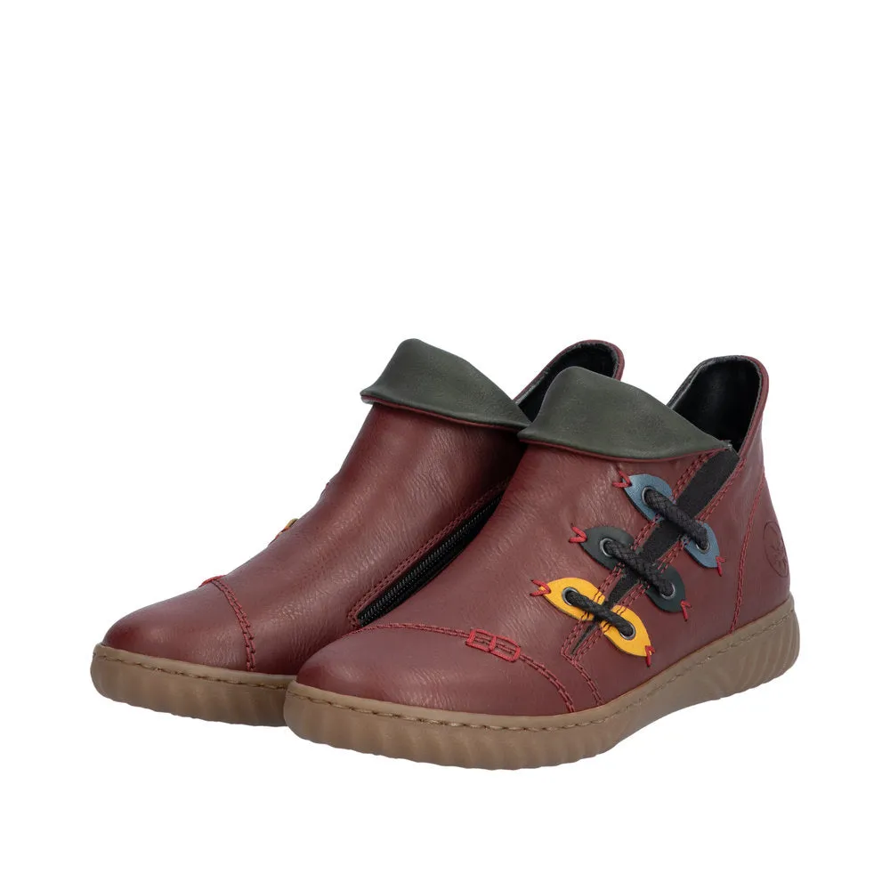 Rieker Womens Ankle Boot N0950-35 Red