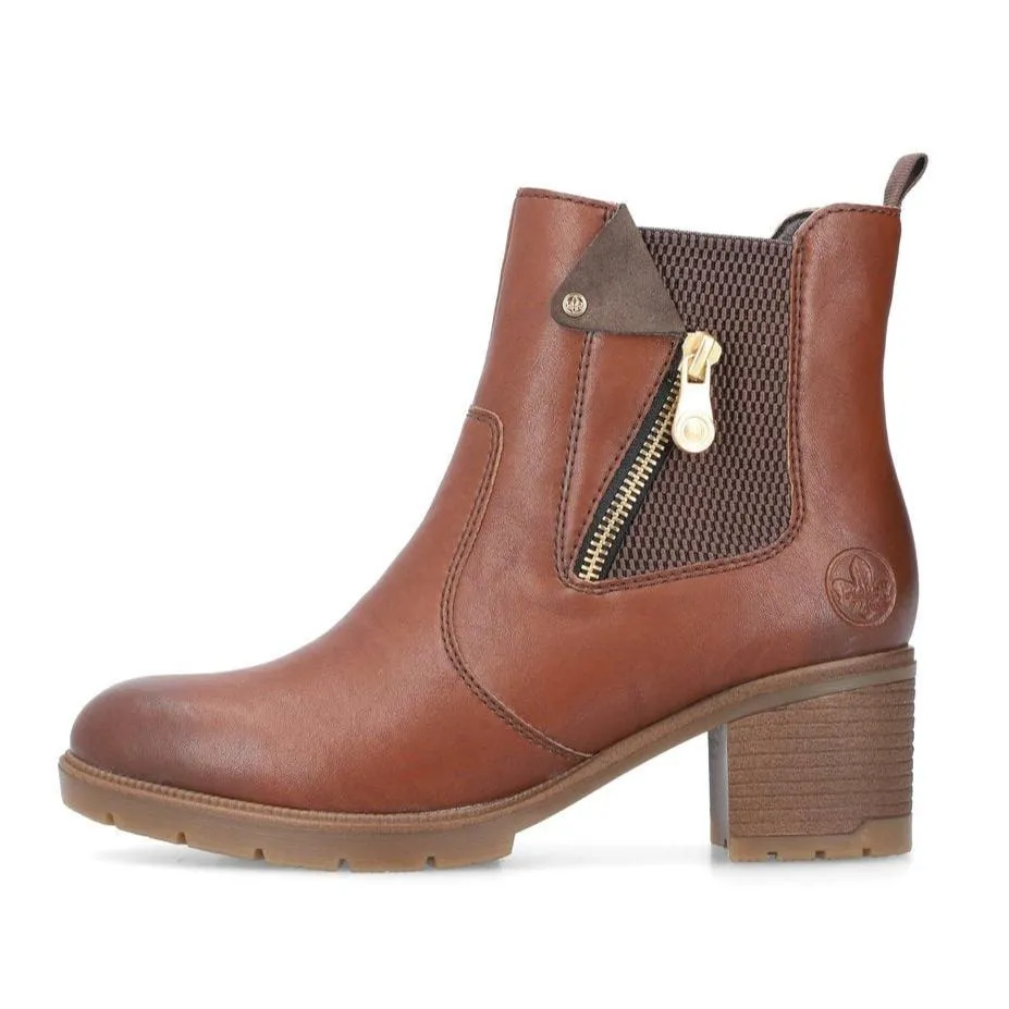 Rieker Womens Boot 77550-22 Brown
