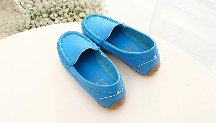 S168 Soft Moccasins Blue (EU21-25)