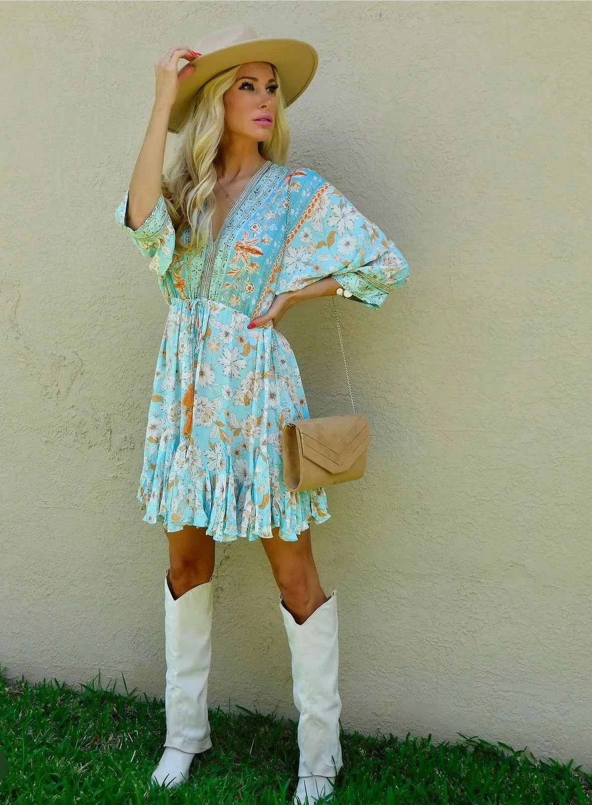 Sasha Dolman Sleeve Mini Dress