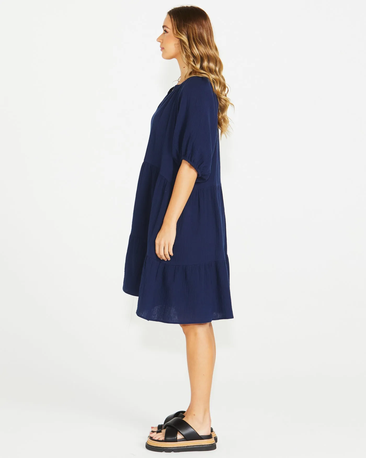 Sass Henny Dress Navy