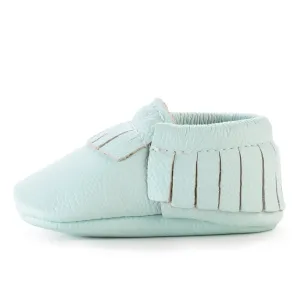 Seafoam Green Baby Moccasins