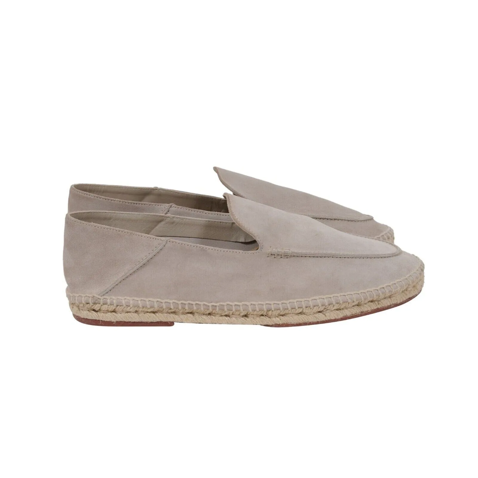 Seaside Walk Espadrilles Light Grey Suede Slip On