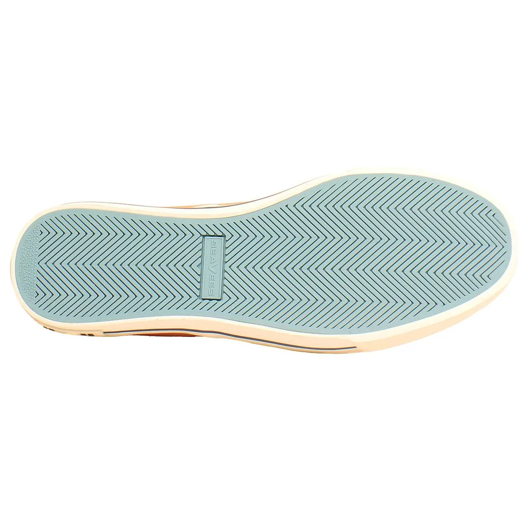 Seavees Hermosa Surfwash Mens Orange Plimsolls