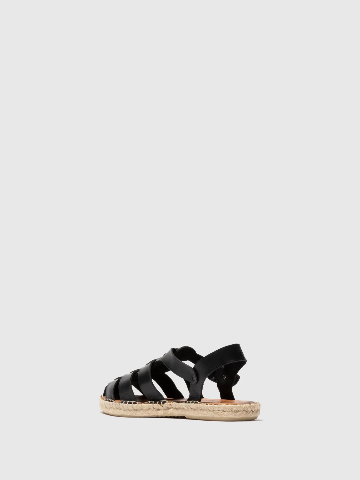 Sling-Back Espadrilles SUCH527FLY LEATHER BLACK