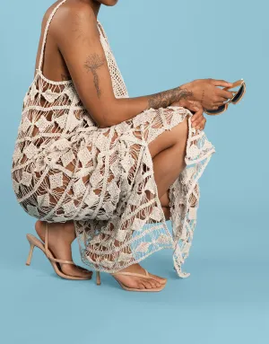 Square toe heeled sandals
