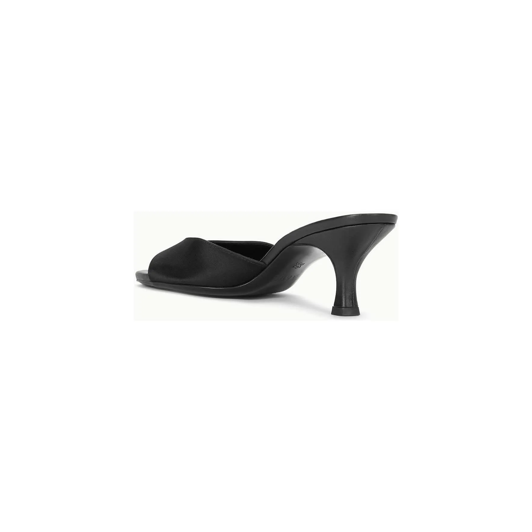Staud Brigitte Mule Black Satin