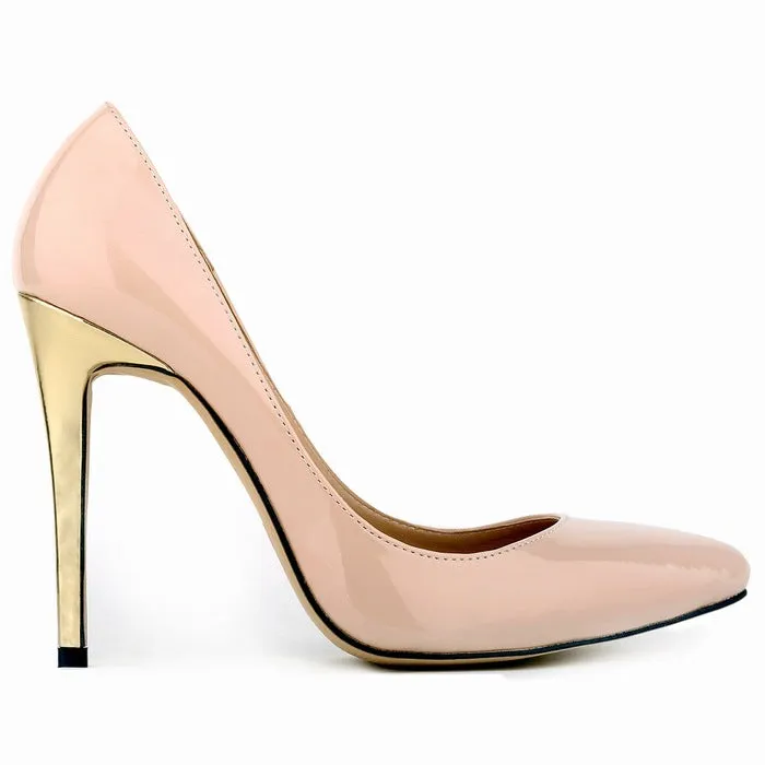 Summer Trendy Thin Gold High Heel Pointed Wedding Shoes