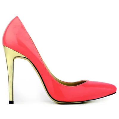 Summer Trendy Thin Gold High Heel Pointed Wedding Shoes