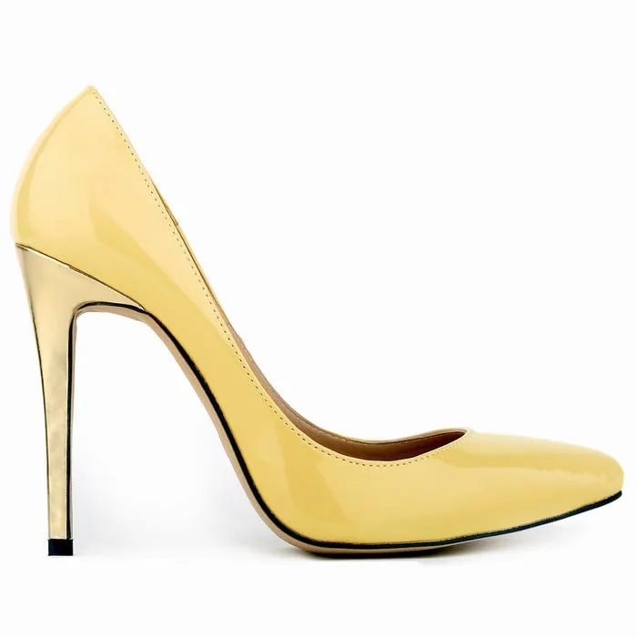 Summer Trendy Thin Gold High Heel Pointed Wedding Shoes